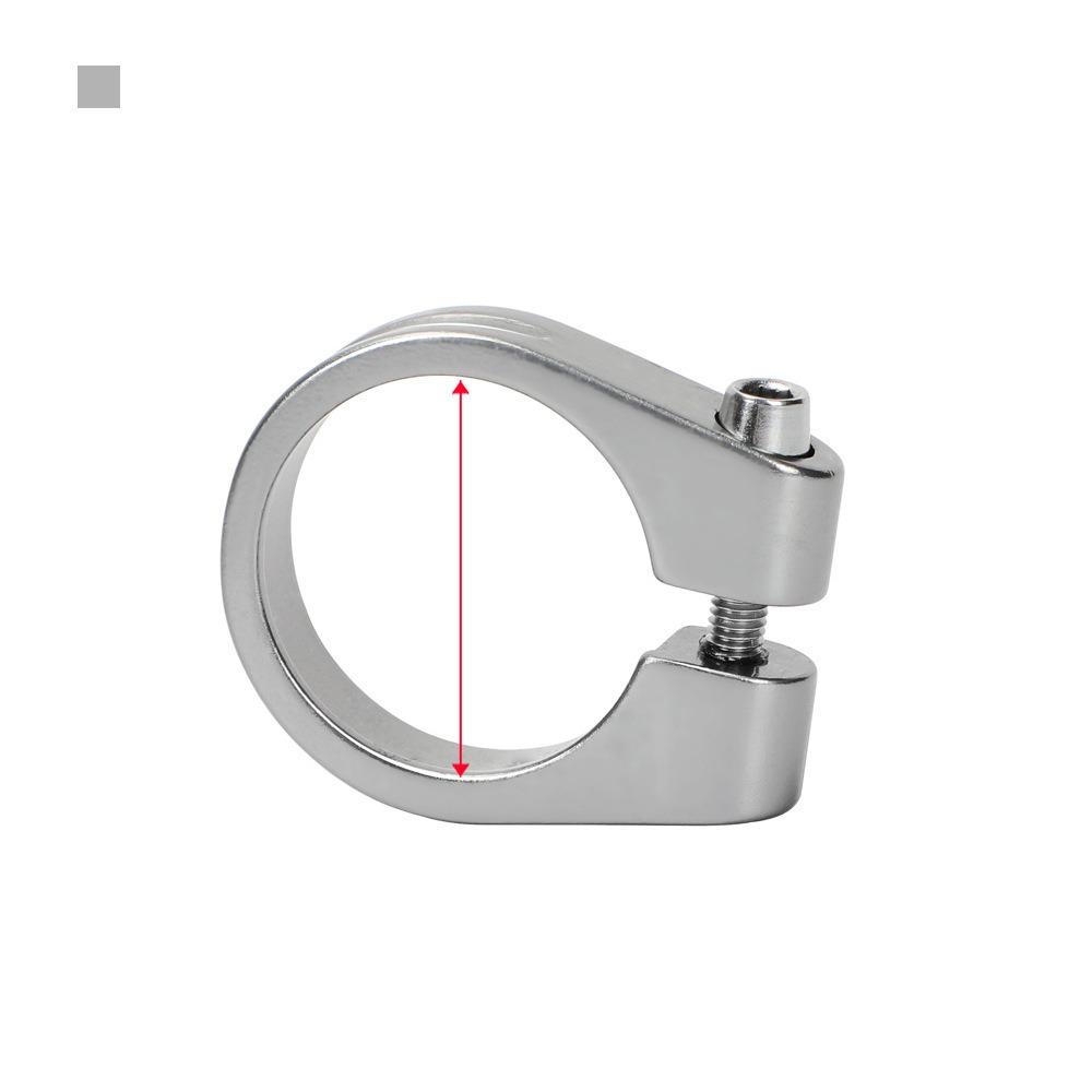 28.6/31.8/34.9mm Bike Seatpost Clamp Aluminum Zinc Zinc Alloy Bicycle Sitting Rod Clamp for Mountain Bike