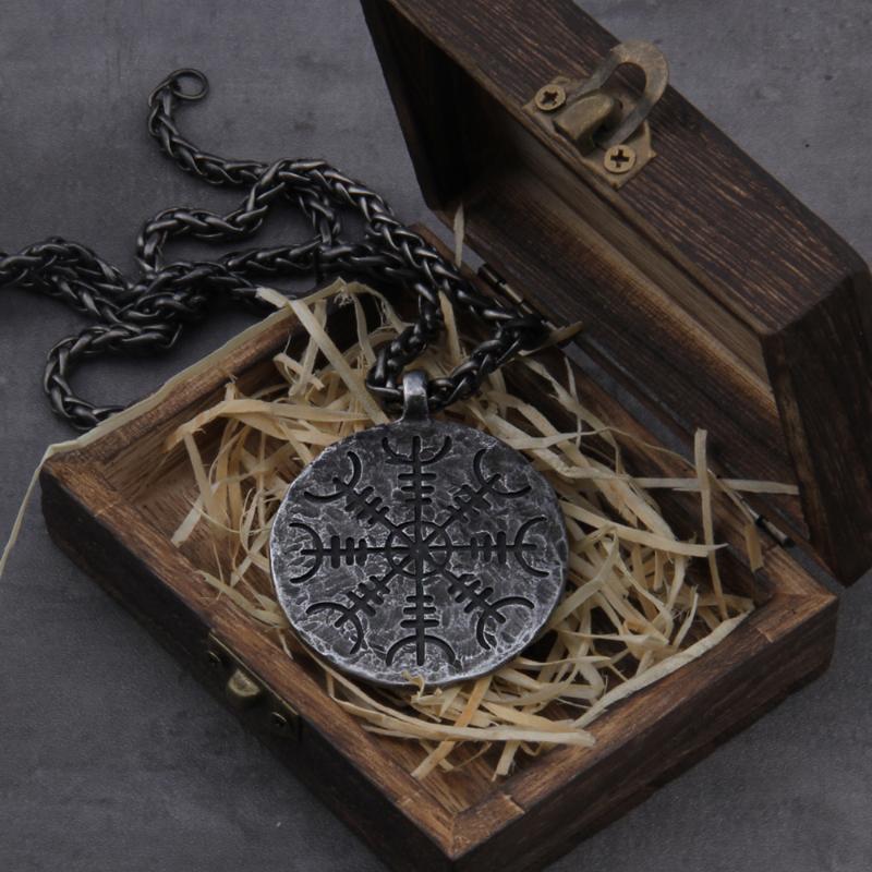 Viking Vegetarianism "; Iron Viking Rune Pendant Necklace As A Gift for Men
