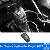 Для Toyota Highlander Kluger XU70 -2024 2025 Накладка на ручку переключения передач из углеродного волокна, отделка, аксессуары для интерьера, стайлинг автомобиля