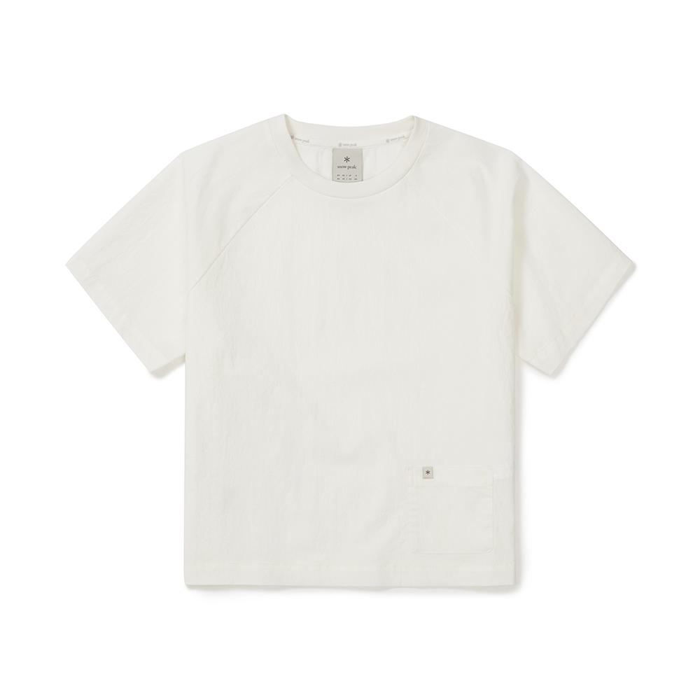 [Snowpeak] Root Women's Pocket Short Sleeve T-shirt Off White (S25MWRTS61)