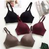 Sexy Deep V Seamless Bra Gathered Female Underwear Thin Section Seamless Bra