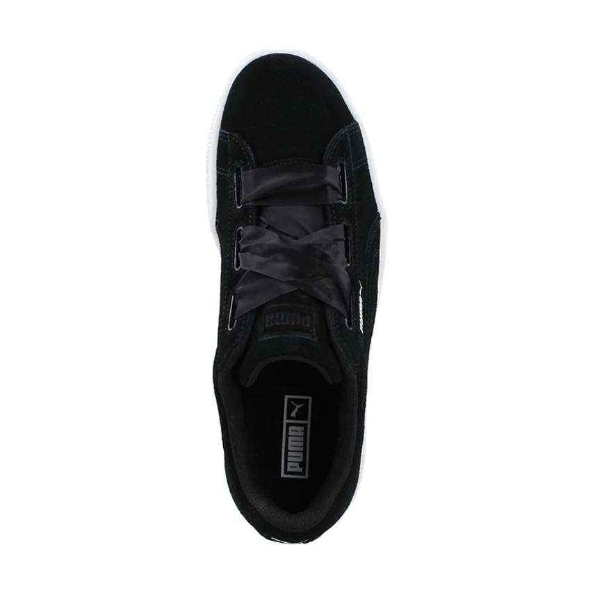 Puma Замшевые кроссовки Suede Heart Balance Легкие низкие детские кеды для скейтбординга Детские кроссовки Черно-белые 365009-03