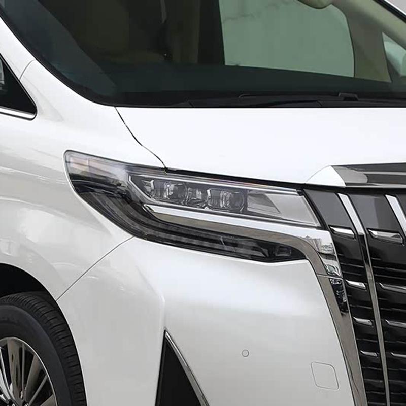 Защитная пленка для фар автомобиля Smoke Black, вырезанная по форме, для Toyota Alphard AH40 AH30 2019-2026, противоударная, глянцевая, виниловая пленка-обертка