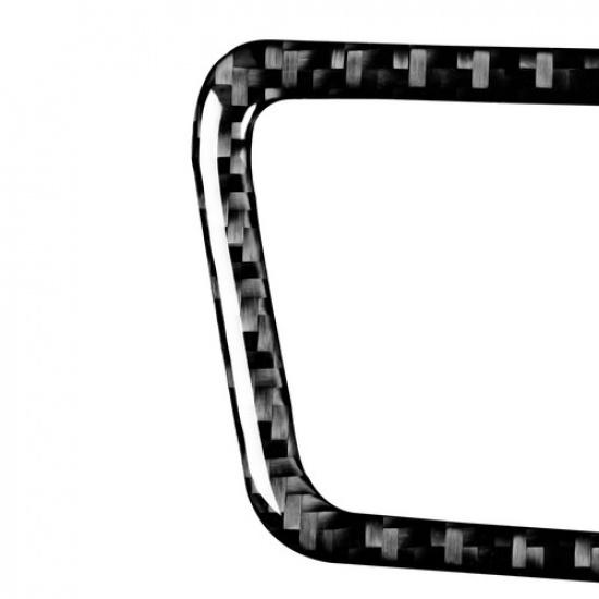 6x Black Air Vent Sticker Carbon Fiber Cover Trim For Subaru WRX Saloon 2015-21
