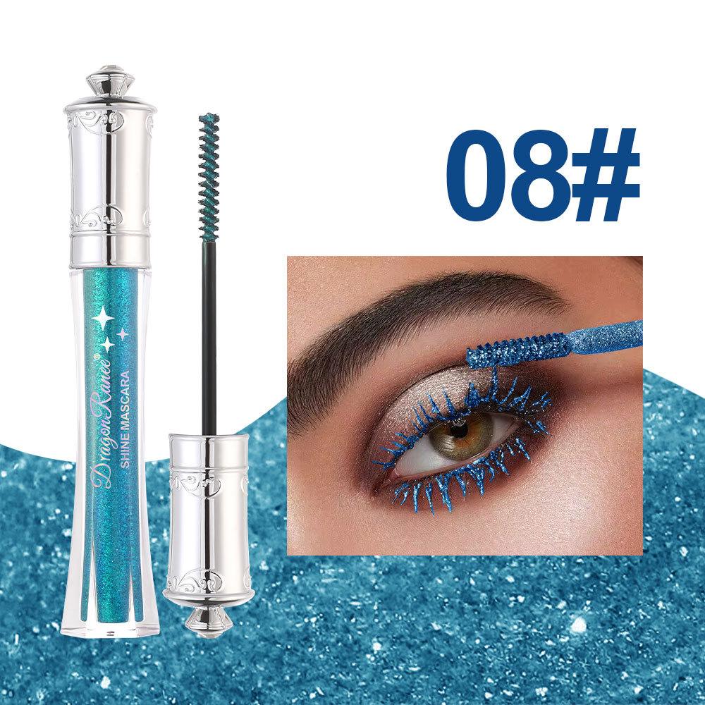 Dragon Ranee Водостойкая тушь для ресниц CZ Diamond Shiny Sapphire Blue Glitter Gold Silver Pearlescent Sequin Mascara