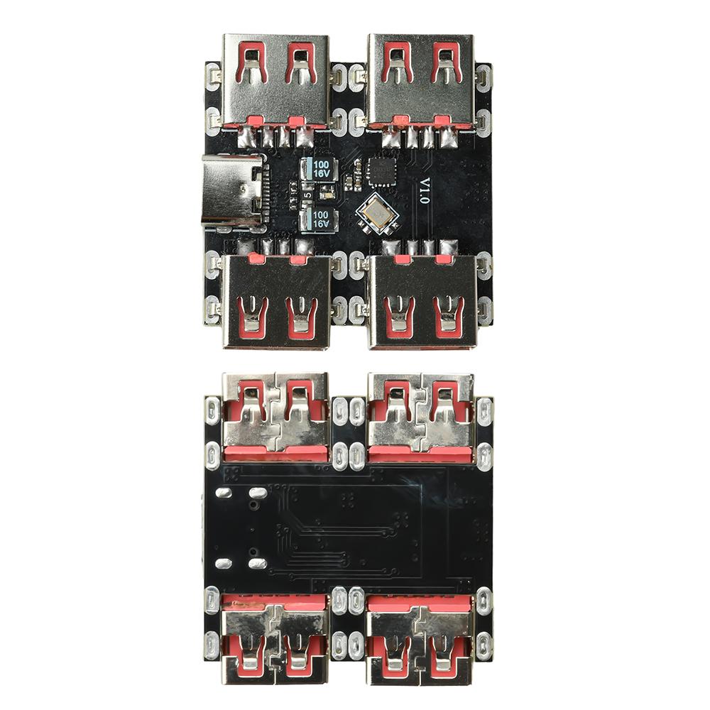 XL334P4 USB 2.0 4-портовый модуль расширения контроллера USB-хаб Док-станция расширения USB 2.0 на материнской плате 4-канальный разветвитель Type-C