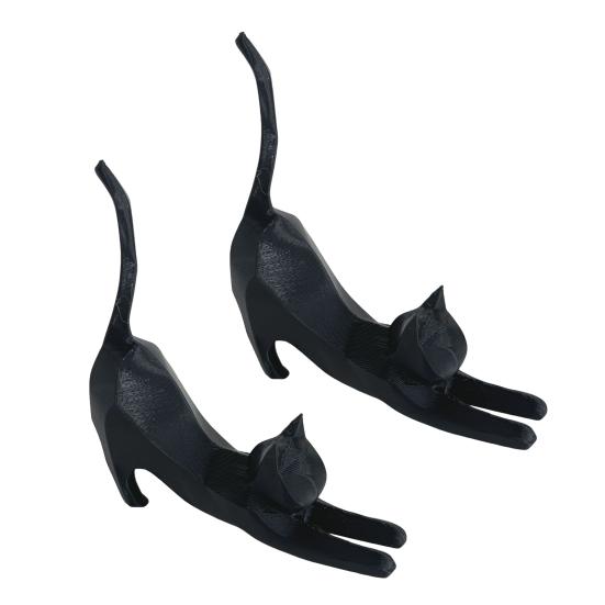 1/2/3 шт. Реалистичная скульптура кошки, напечатанная на 3D-принтере, ручной работы, имитация кошки, украшение для вечеринки, домашний декор, подарок для любителя кошек