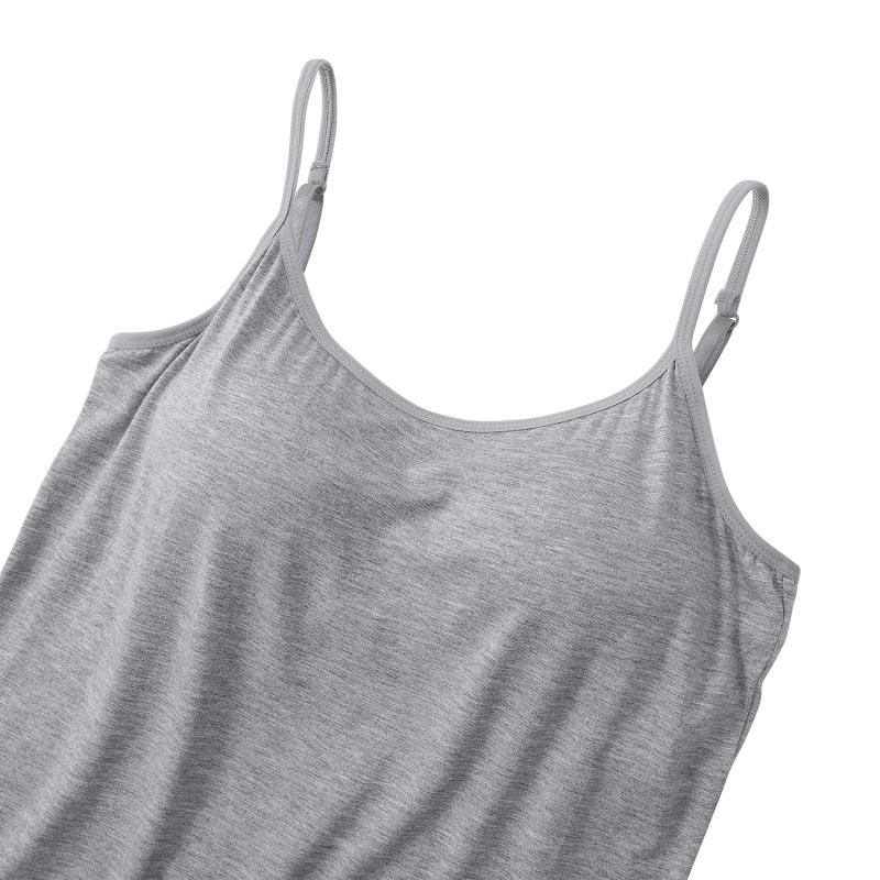 Удобная женская спортивная домашняя майка без ободков с подкладкой на груди