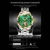 OUPINKE Мужские часы Механические часы Green Water Ghost Многофункциональные механические часы Бизнес-часы высокого класса