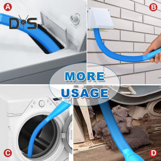 Комплект для чистки вентиляционного отверстия сушилки Щетка для удаления ворса из сушилки Простая в использовании гибкая конструкция Щетка для насадки на шланг пылесоса Удалятель ворса