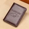 FASHION Passport Holder RFID Blocking Genuine Leather On Cover for Passport Bag Multifunctional Travel Air Ticket Leather Case Wallet
