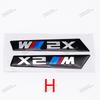 2Pcs Premium Fender Side Badge Emblem for BMW M Power X1 X2 X3 X4 X5 X6 Glossy Black Sticker Logo 6.8cm 8.4cm Car Styling Decor HG5