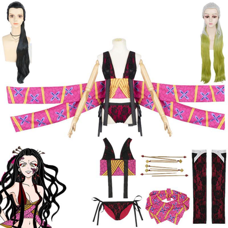 Аниме Demon Slayer Daki Косплей Костюм Kimetsu No Yaiba Девушки Женщины Карнавальная одежда на Хэллоуин