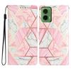 For Motorola Moto G35 5G Wallet Case PU Leather Pattern Printing Stand Phone Cover with Strap