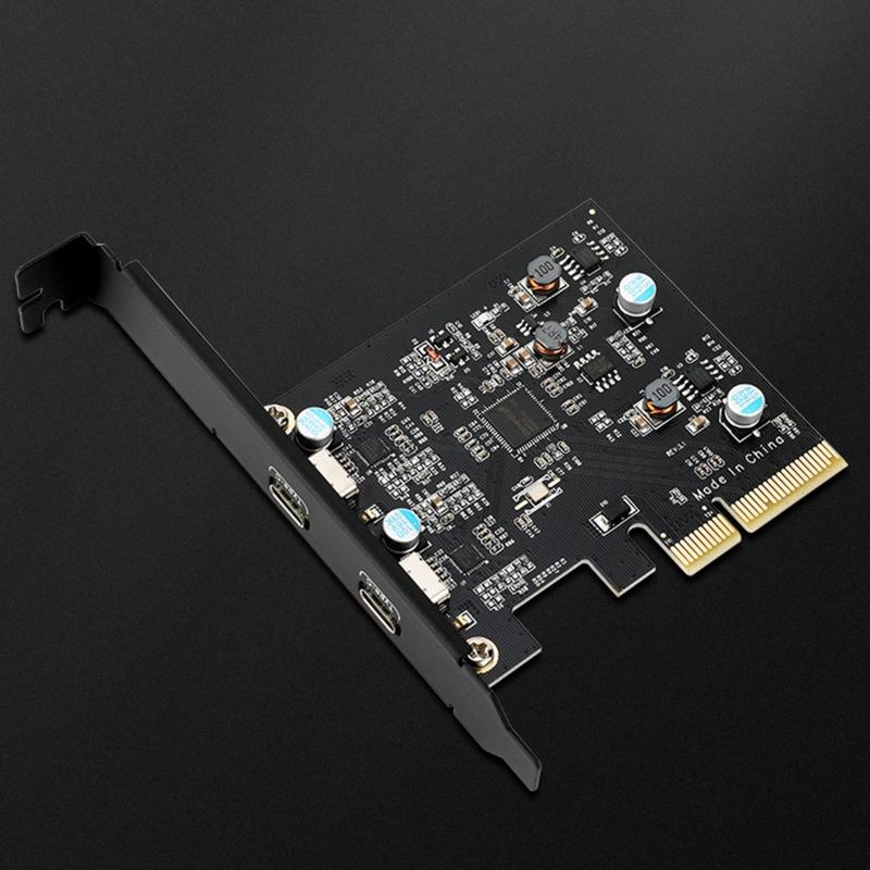 2-портовая карта PCI-E Type-C USB3.1 Gen 2, 10 Гбит/с с 15-контактным адаптером tor, адаптер USB 3.1 PCIe с автономным питанием