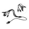 6-в-1 USB 2.0 Type A на 6 USB 5-контактный папа Адаптер-шнур USB на USB 5-контактный Зарядный кабель Эффективный 50 см