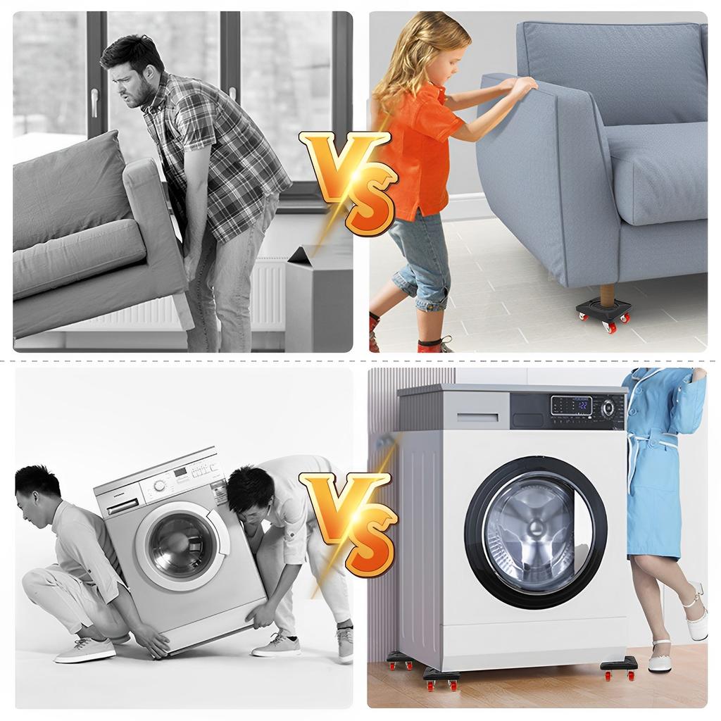 330 фунтов комплект для перемещения мебели, вращающийся на 360 градусов, комплект роликов для подъема тяжелой мебели с подъемником для снятия колесных стержней