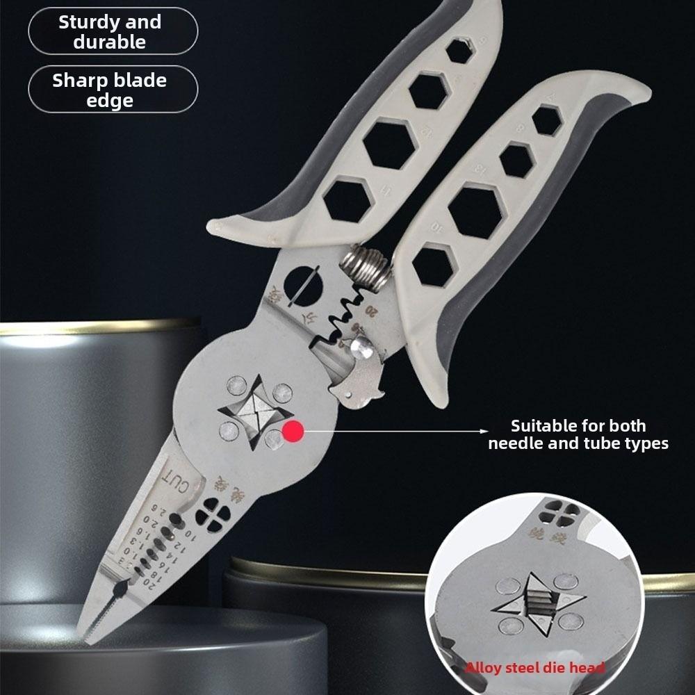 Многофункциональные электроизоляционные пассатижи Функция намотчика Обжимные пассатижи Стриппер для снятия изоляции Электромонтажные работы