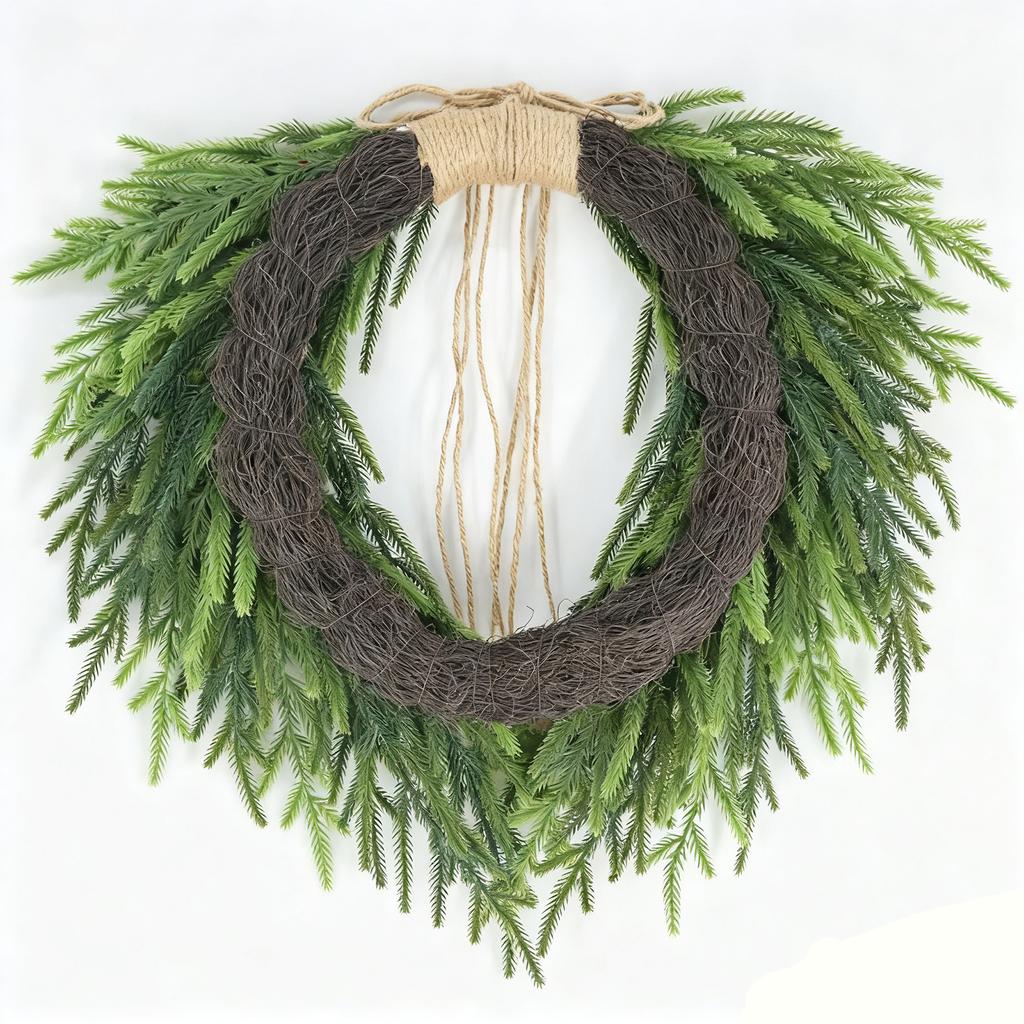 Рождественский венок, бант, подвеска на входную дверь, предметы домашнего декора