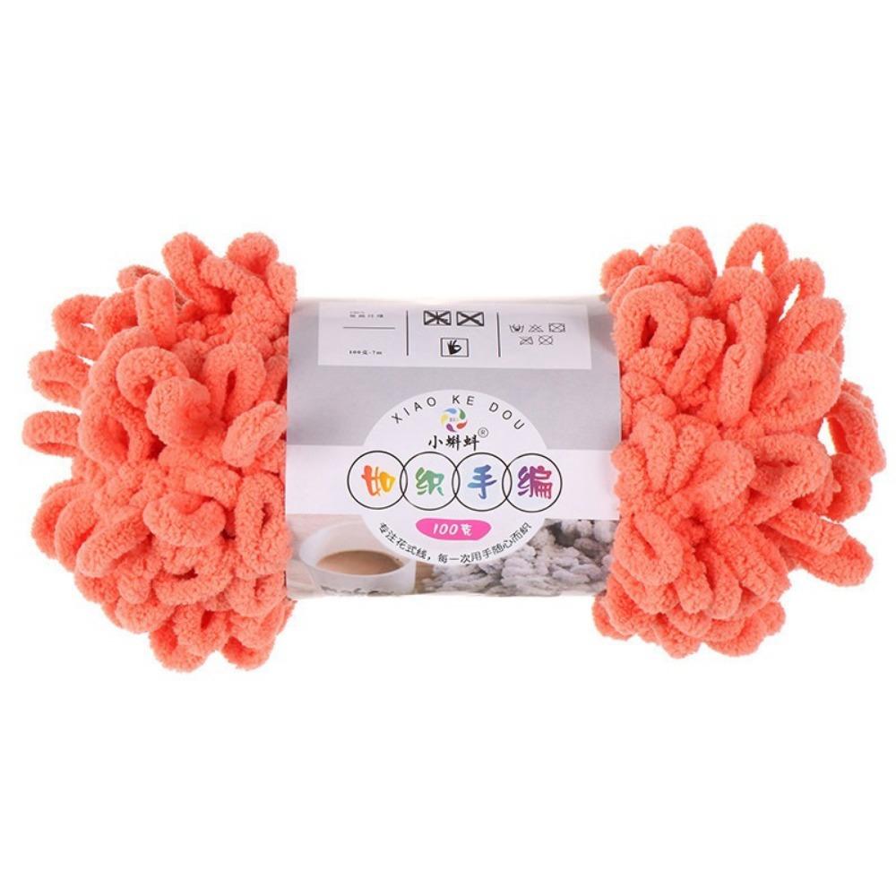 Multi-color Finger Circle Yarn 100g/Roll Hand Knitting Yarn Finger Loop Yarn Crochet Projects