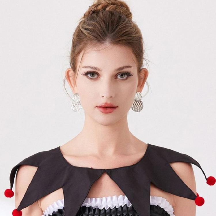 Рождественский костюм клоуна Воротник Декоративный воротник с заостренным дизайном для женщин Сценических выступлений и Фестивального мероприятия