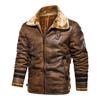 Men's Fur One-piece Jacket, Warm and Thick, Plus Size Casual Motorcycle Retro Jacket