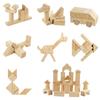 Original Wooden Baby Building Blocks Assembled Educational Toys3Boys and Girls Wood Solid Wood Baby6Kindergarten