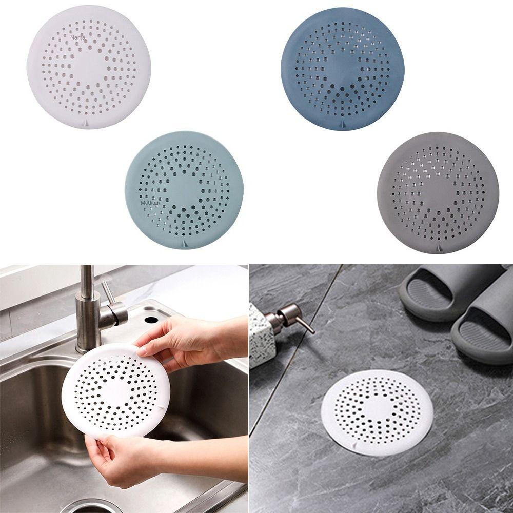 Floor Drain Sink Strainer Round Shape Mesh Trap Shower Drain Pad Kitchen Bathroom Accessories