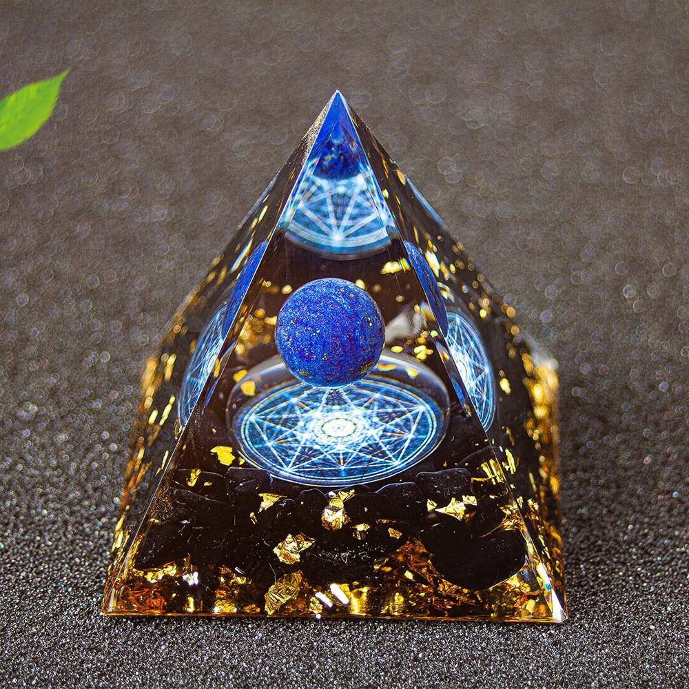 Кристальный шар-пирамида в стиле Resin Art для домашнего декора, в современном минималистичном стиле, для гостиной