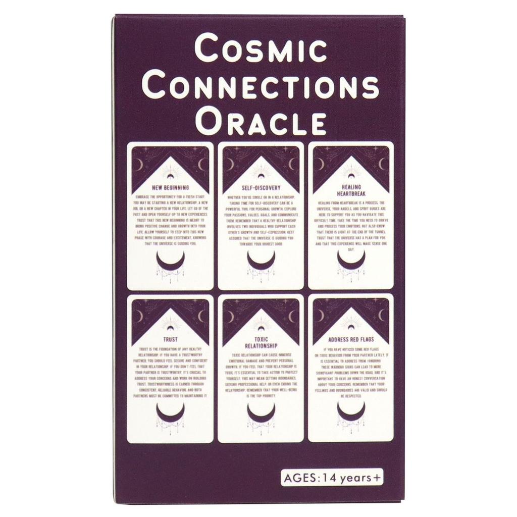 10.3*6см Колода карт Оракул Космические Связи 54 шт. Карты Оракул, Вдохновленные Вселенной для Любви и Отношений