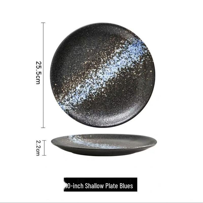 ZISIZ 10-inch Ceramic Dinner Plate