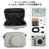 Kinokoo Instax Fujifilm Instax Wide Wide Wide Camera Case Fujifilm Instax EVA Camera Case Camera Bag Full Protection PU Leather with Strap Case,