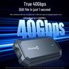 Mihu USB4 40Gbps M.2 NVMe SSD Enclosure, Thunderbolt 4/3 Compatible Mobile Box