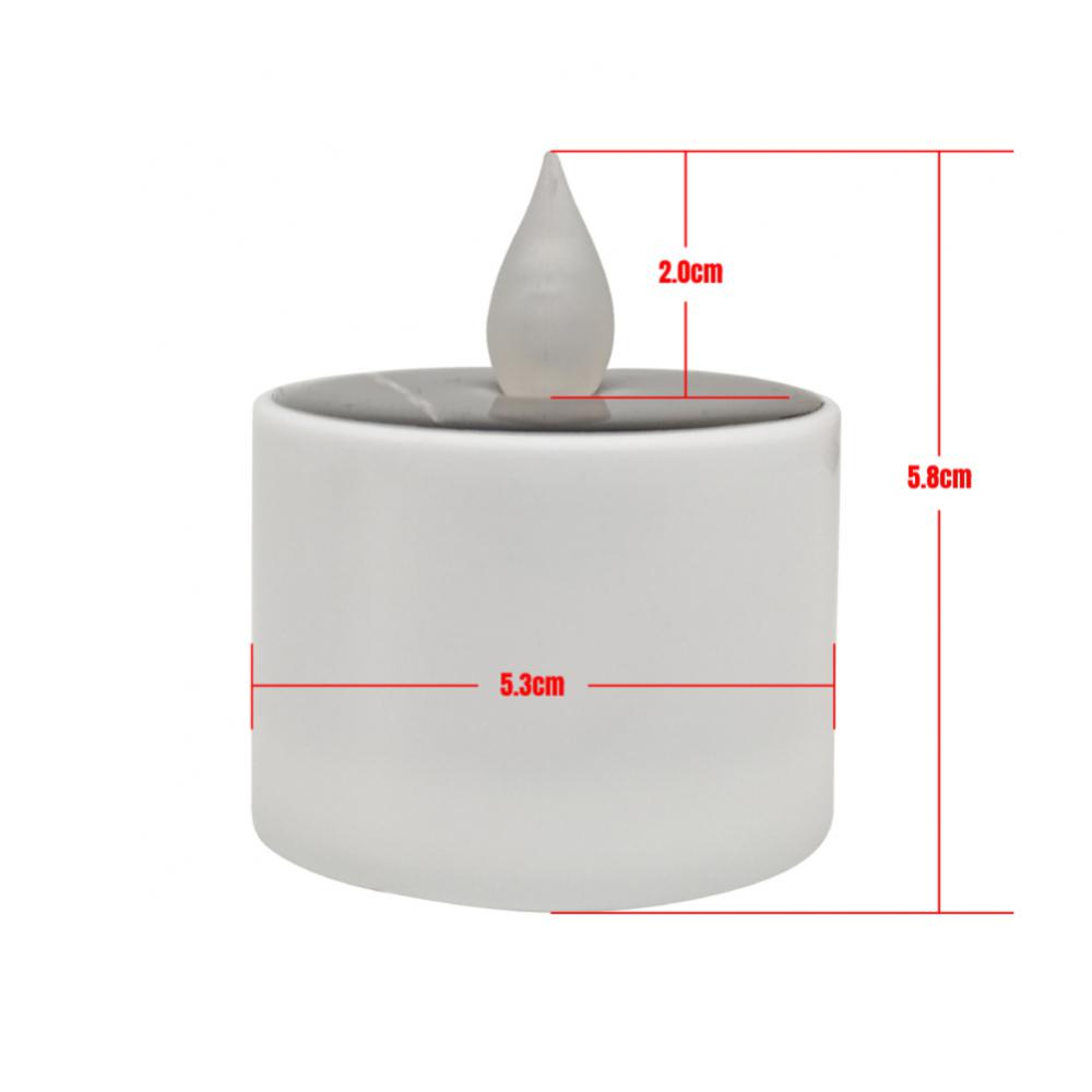 Мерцающие свечи, беспламенные перезаряжаемые светодиодные лампы, солнечные свечи, чайные лампы для спальни, гостиной, дома, бара, украшения на Хэллоуин