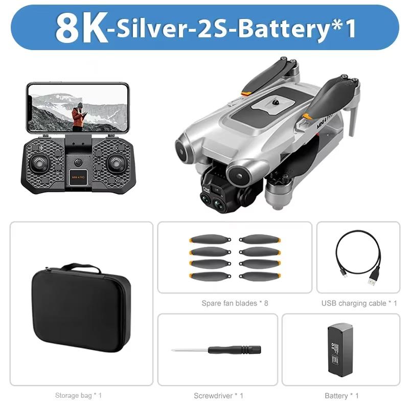 2025 NEW V600 RC Drone 5G 8K HD ESC Aerial Photography Dual Camera Optical Flow Positioning Obstacle Avoidance Brushless Quad-rotor Aircraft Toy Gift