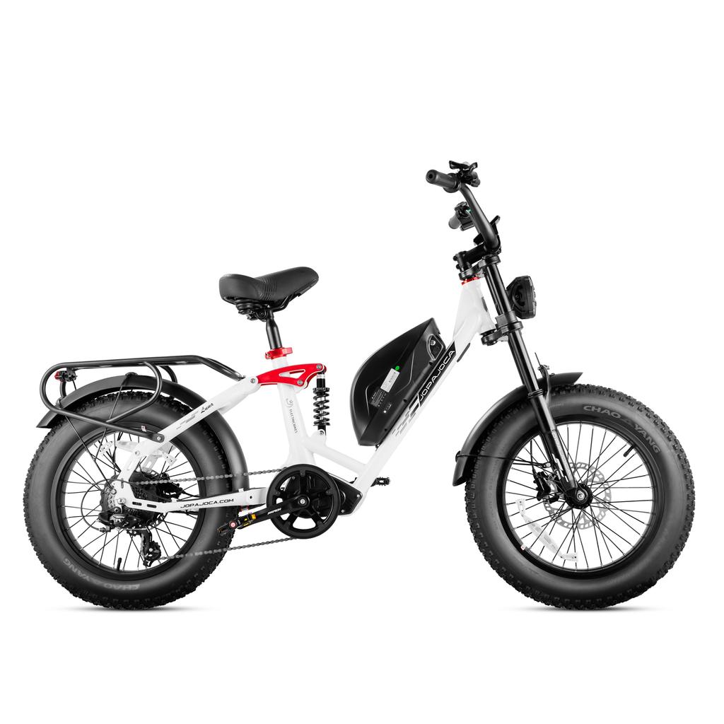 EAhora Luna Black/White 1000 Вт Мощность двигателя 48 В 15 Ач Съемная батарея 20 * 4,0-дюймовые шины Ximano 7-скоростной Городской дорожный электровелосипед