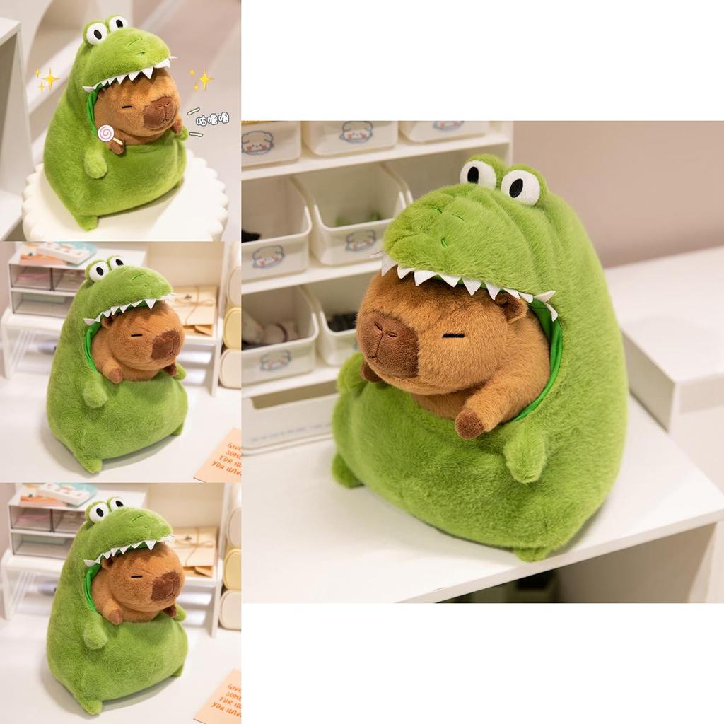 Adorable Cartoon Crocodile Plush Toy Cute Capybara Stuffed Animal Pillow Gift