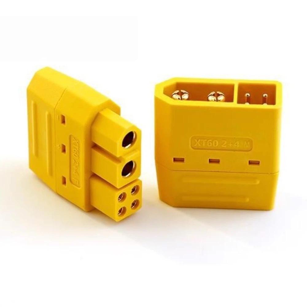 Gold Plated Li-Battery Connector High Current XT60(2+4)-F New XT60(2+4)-M RC Accessories