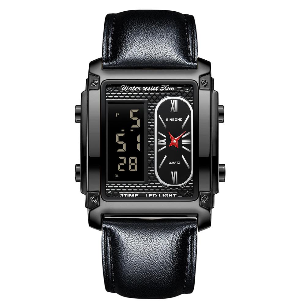 Мужские водонепроницаемые светящиеся наручные часы-будильник для бега