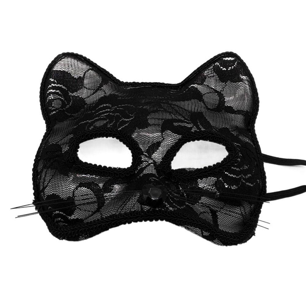 Costume Halloween Supply Animal Party Supplies Lace Masquerade Venice Mask Cat Face Masks