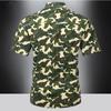 Летние мужские камуфляжные рубашки Военная форма с короткими рукавами из хлопка Повседневная тонкая рубашка большого размера с несколькими карманами Тактическая повседневная рубашка для инструментов