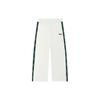 Color Block Loose Wide Leg Knitted Retro Sports Long Pants Women Bottoms Cloud-Mushroom-White F51W429605A-WT