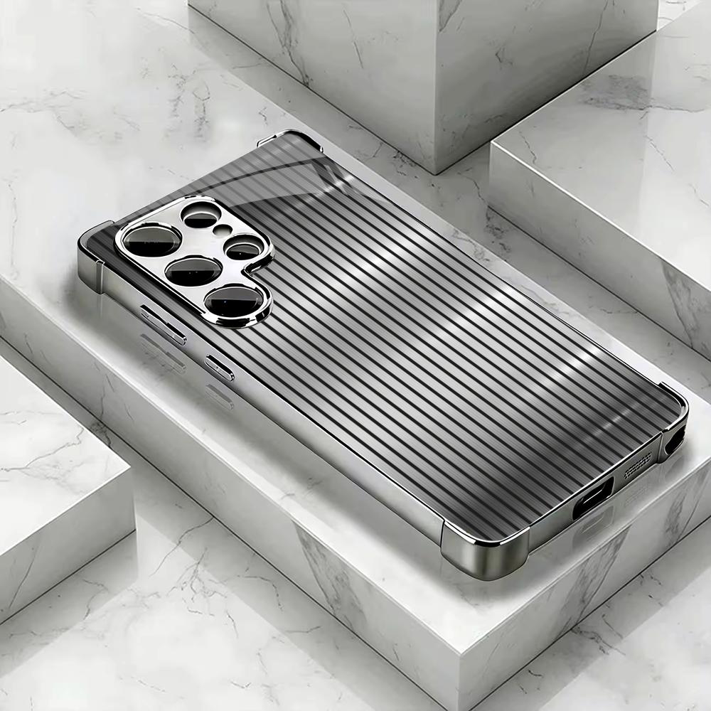 Чехол для телефона Simplicity High-end Электролитическое Стекло Чехол для телефона для Samsung Galaxy S26 S25 S24 S23 S22 S21 FE, Ultra, Plus телефона