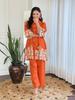 Women Designer Pure Cotton Kurta Pant Cord Set Indian Bollywood Top Tunic Kurti Dress