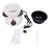 Mini Electric Fondue Pot Set with 10 Dipping Forks Chocolate Fondue Pot Melting Chocolate Small Pot 