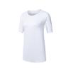 Solid Color Round Neck Short Sleeve T-Shirt Women Tops Pearl-White SC1249015A-WT02