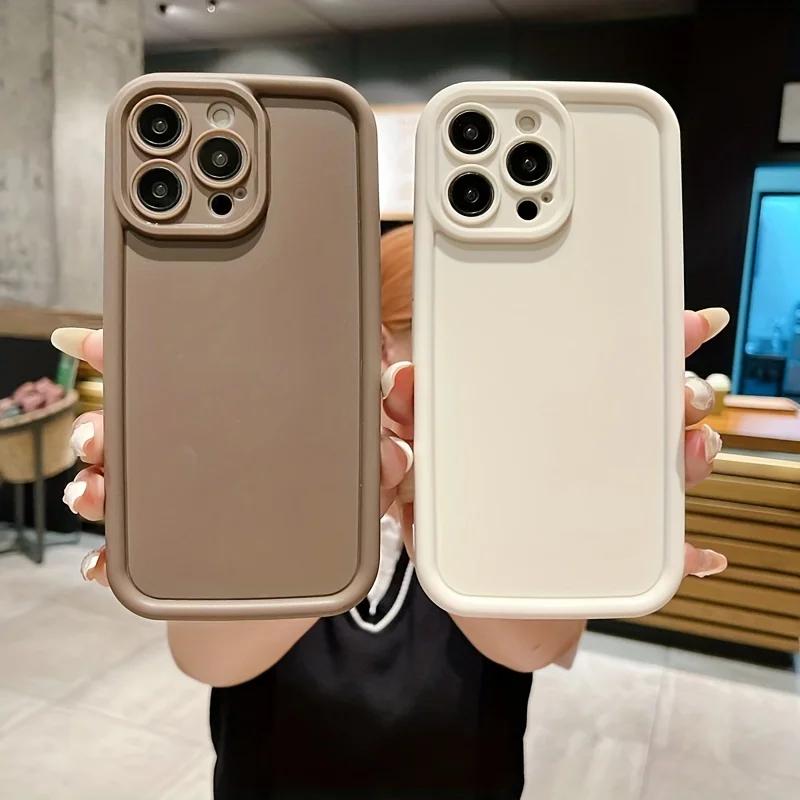 Роскошный силиконовый чехол конфетного цвета для iPhone 11 13 12 14 15 16 17 Pro Max 15 Pro XS XR XS Max 7 8 PLUS 16E SE Ударопрочный чехол