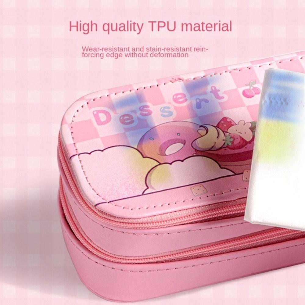 Portable Storage Box Multi-function Pen Case Durable Pencil Case  Student School Supplies