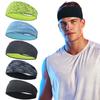 Sweatband for Men Women Elastic Sport Hairbands Head Band Yoga Headbands Headwear Headwrap Sport Workout Hair Accessories