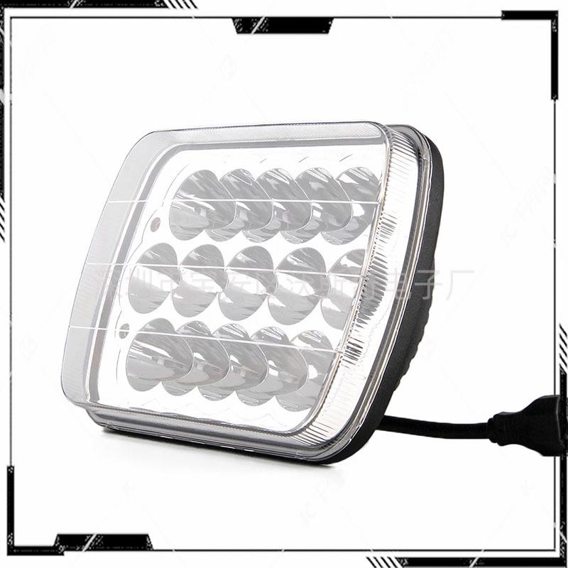 Available: 5x7 Inch 45W LED Headlight for Jeep Cherokee 213, H4 High/Low Beam